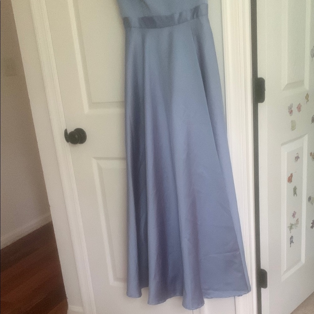 Xscape Women's Off-Shoulder Dress - Light Blue - Picture 3 of 7